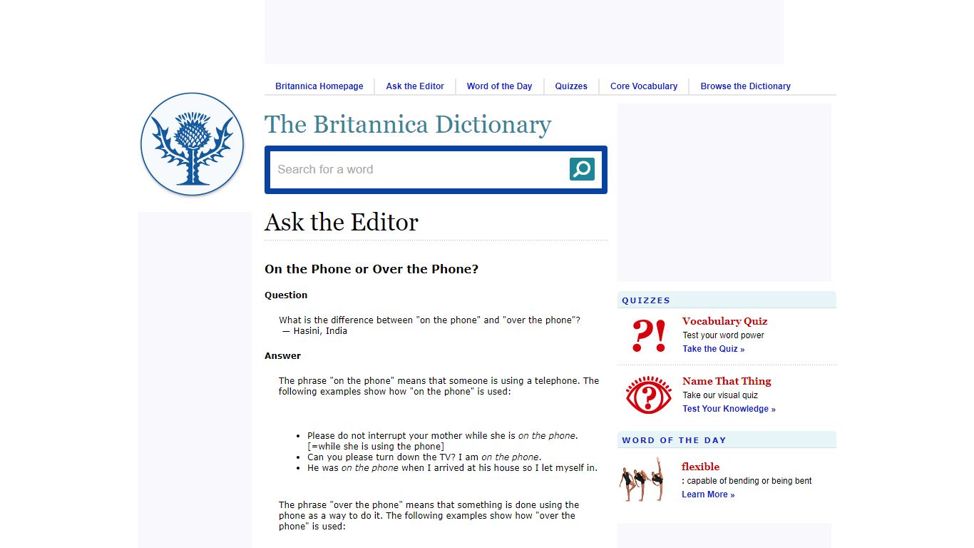 On the Phone or Over the Phone? | Britannica Dictionary