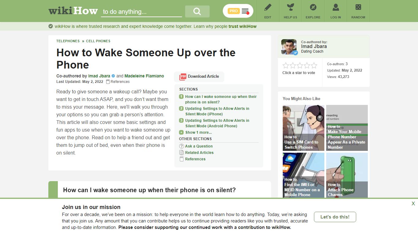 How to Wake Someone Up If Their Phone is on Silent (10 Tips) - wikiHow